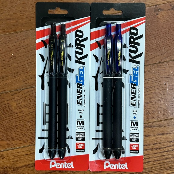 Pentel EnerGel Kuro Liquid Gel Pens, 2 Packs NWT - Picture 4 of 5